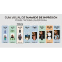 Visual size guide for rectangular photo prints compared with everyday objects