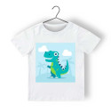 Children's White Polyester T-shirt