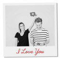 Retro magnet with text