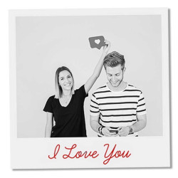 Retro magnet with text
