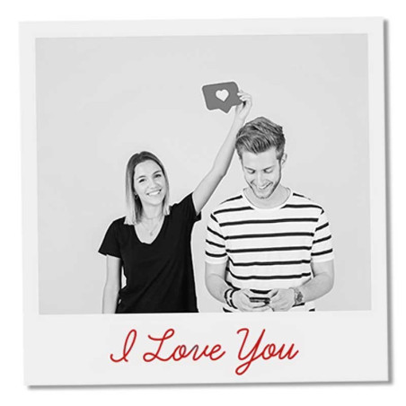 Retro magnet with text